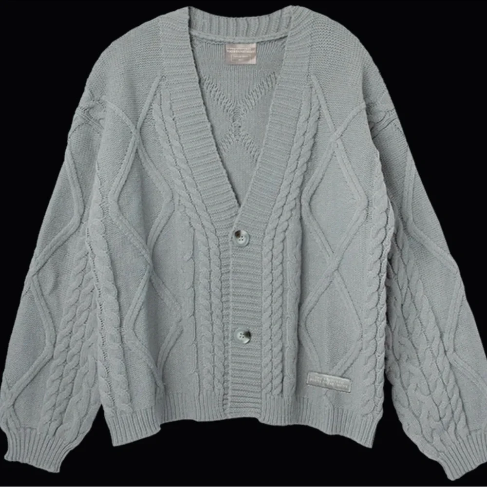 Taylor Swift Soft Gray Cable Knit Cardigan The Tortured Poets Department XS/S - Picture 1 of 9